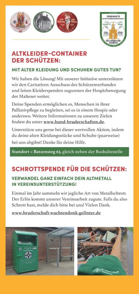 Altkleider-Container der Schützen