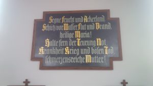 Segen Schild der Honnenkapelle